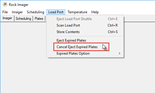 Cancel Eject Expired Plates