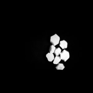 protein crystals captured in ultraviolet light