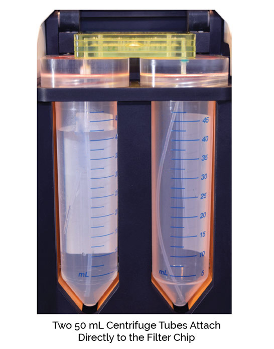 pulse tff system sample concentration tubes