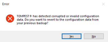 Popup Dialog to Restore Backup Data