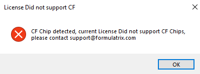CF License Is Not Activated