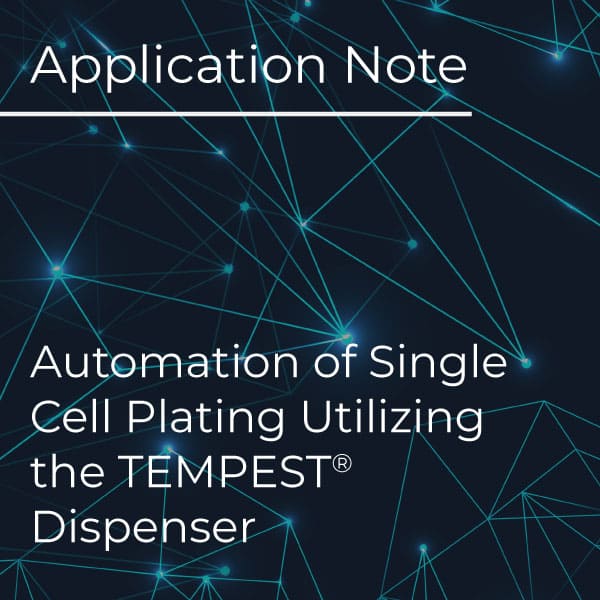 Automation of Single Cell Plating Utilizing the TEMPEST® Dispenser